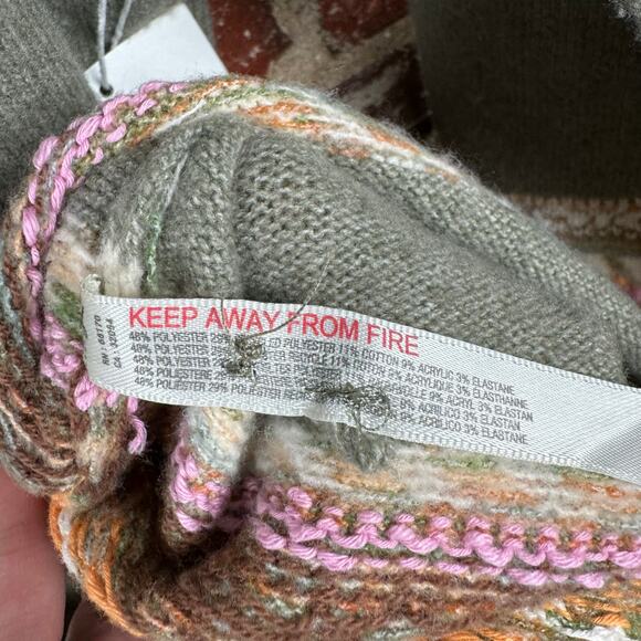 Daily Practice Anthropologie Dress Size Medium Green Knit Sweater Turtleneck NWT - Picture 7 of 11